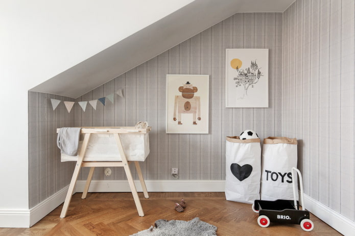 Design original d'un lit bébé dans une chambre