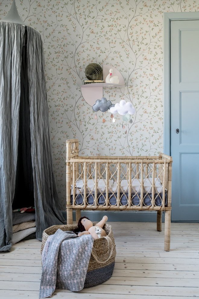 Design original d'un berceau pour bébé à l'intérieur