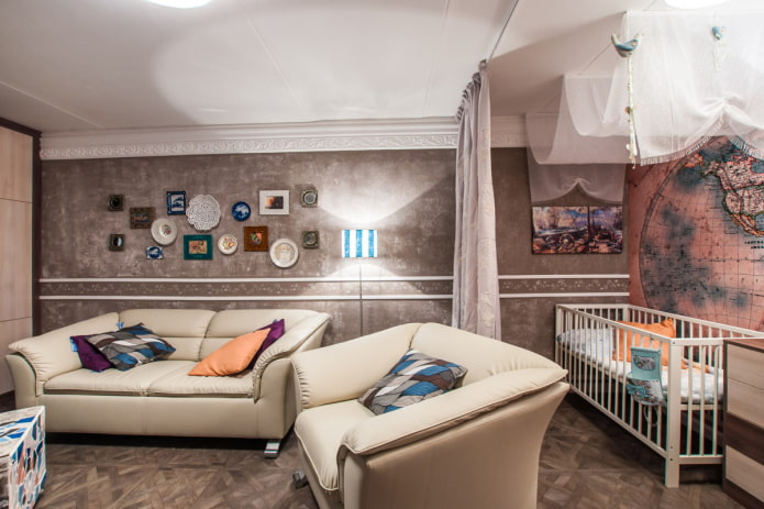 Lit bébé dans le salon