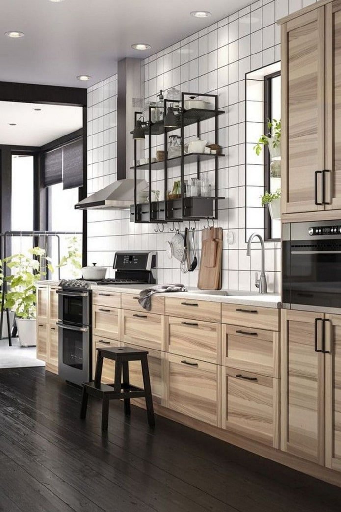 cuisine en bois massif ikea