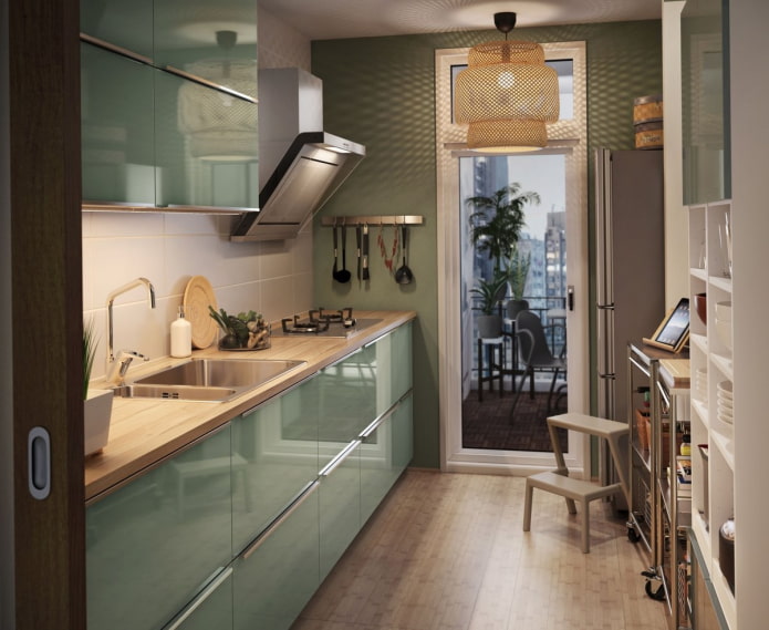 cuisine vert brillant