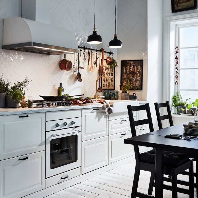 cuisine sans meubles hauts