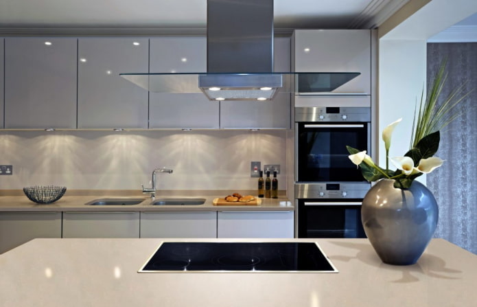 Appareils électroménagers dans une cuisine de style moderne