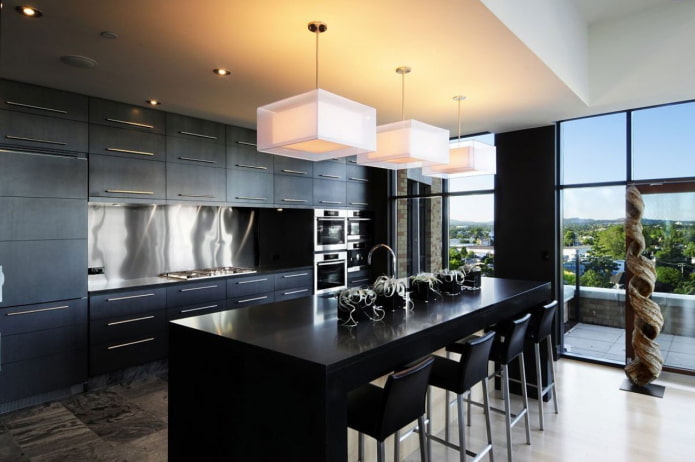 Palette de couleurs de la cuisine dans le style moderne