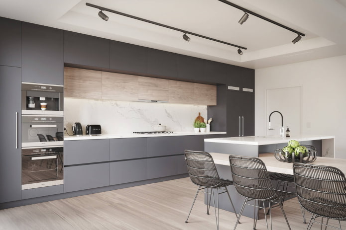Palette de couleurs de la cuisine dans le style moderne