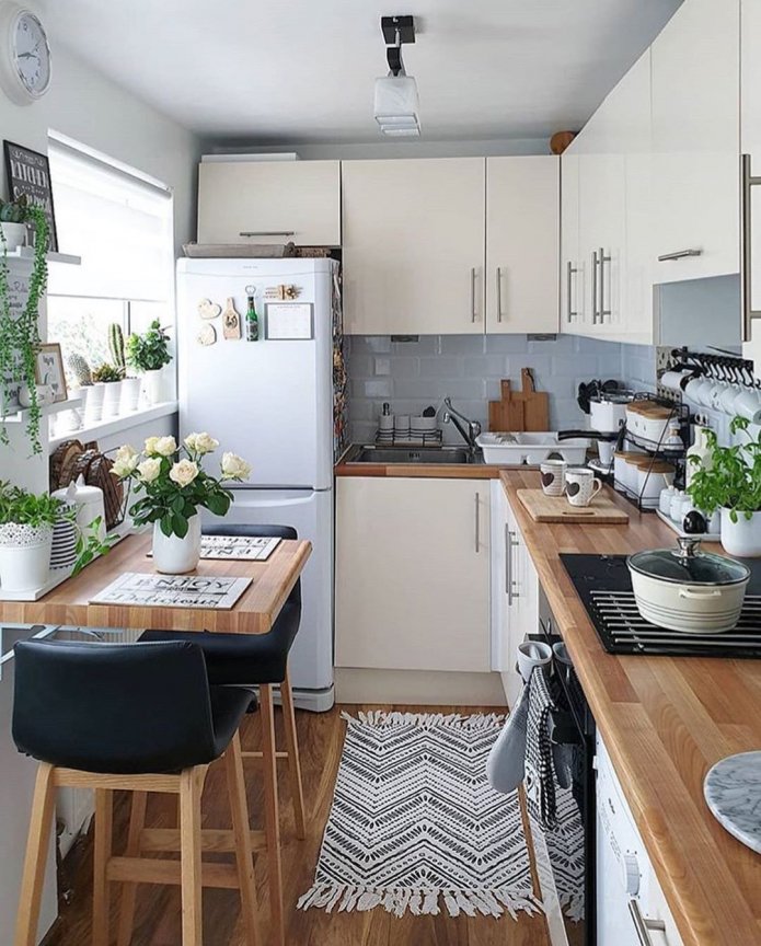 plan de travail en bois pour la cuisine