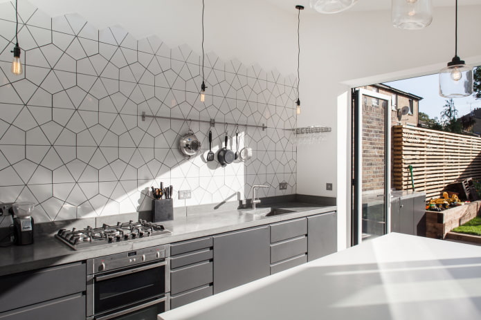 Tablier original dans la cuisine