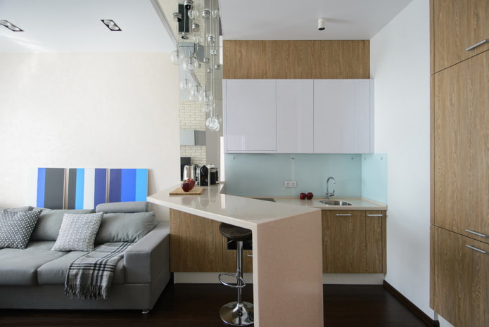 Aménagement intérieur cuisine-salon