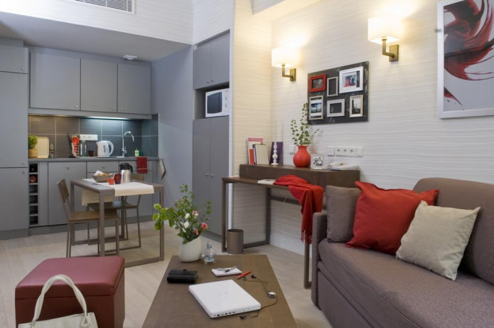 Aménagement d'une cuisine-salon de 15 m²