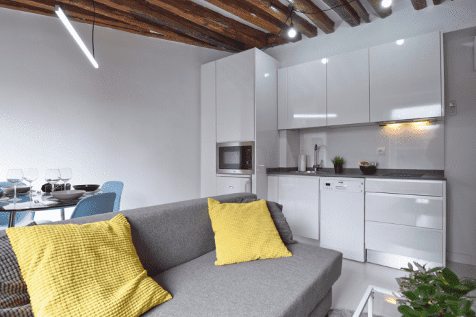 Aménagement cuisine-salon 15 m²