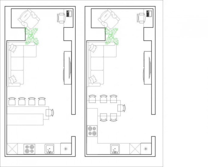 Aménagement d'une cuisine-salon de 30 m²