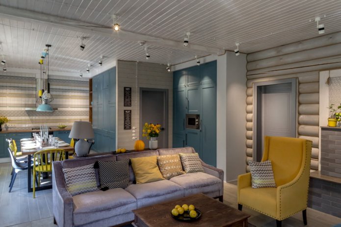 Aménagement et zonage du salon à l'intérieur de la maison