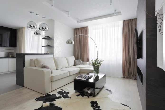 Aménagement intérieur cuisine-salon