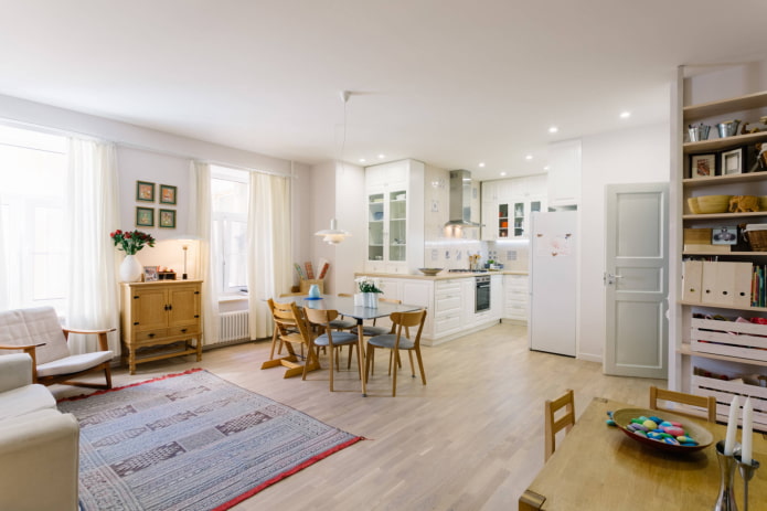 Décoration dans une cuisine-salon