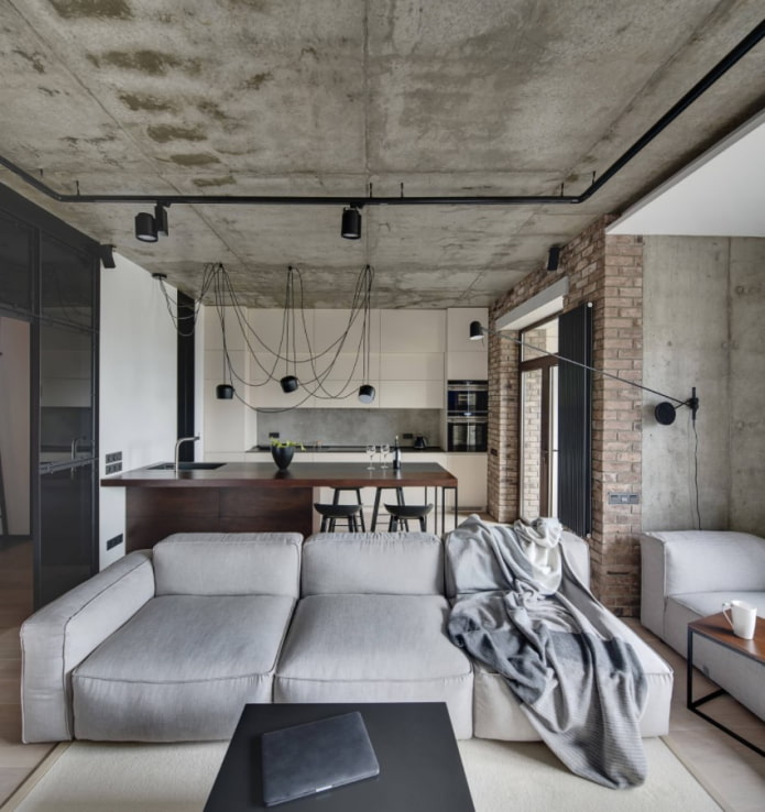 canapé pour studio style loft