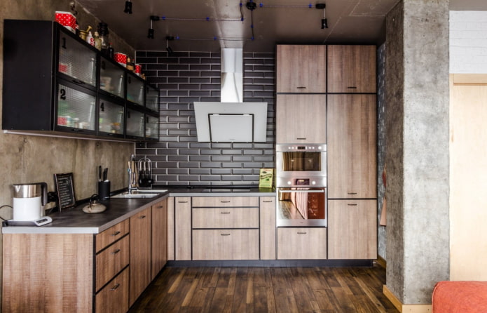 Ensemble de cuisine style loft