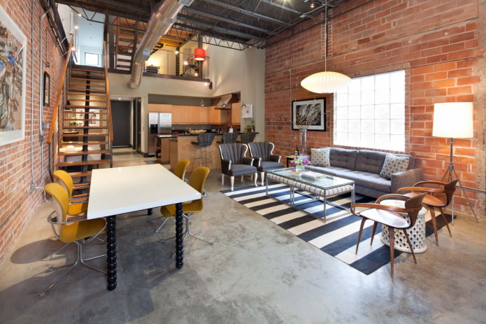 Décoration d'intérieur de style loft
