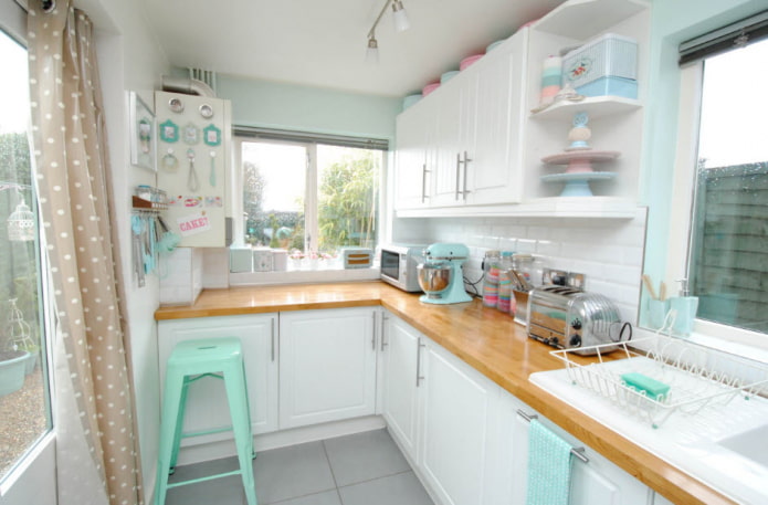 cuisine aux tons pastel