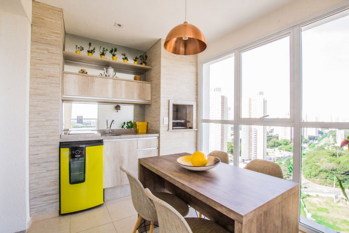 Transfert complet de la cuisine vers la loggia