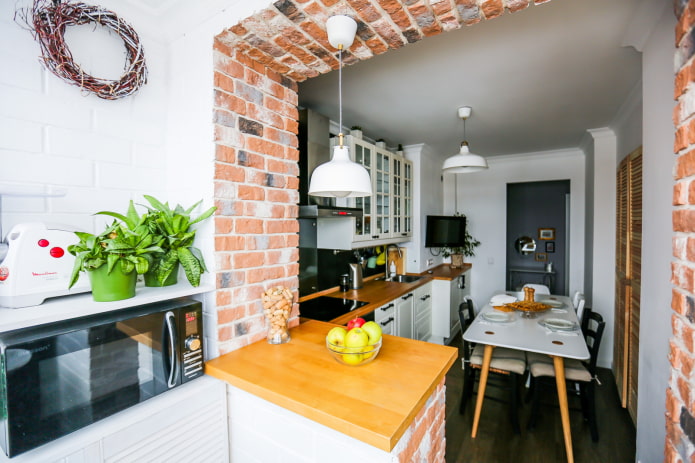 Aménagement de cuisine sur la loggia