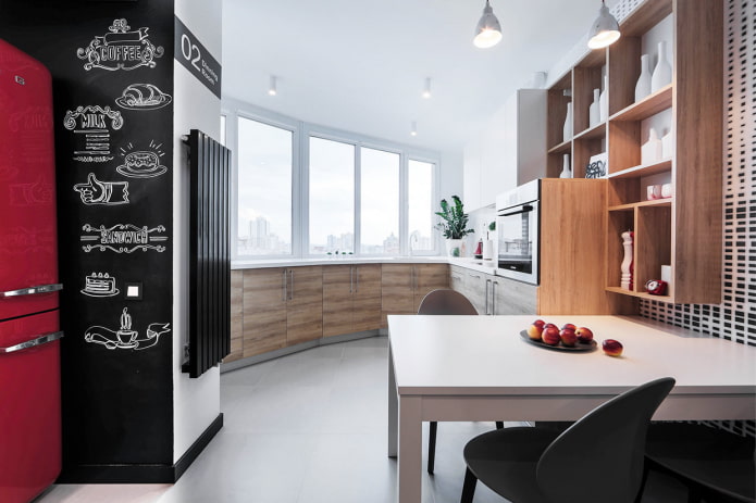 Déplacement de la cuisine sur le balcon