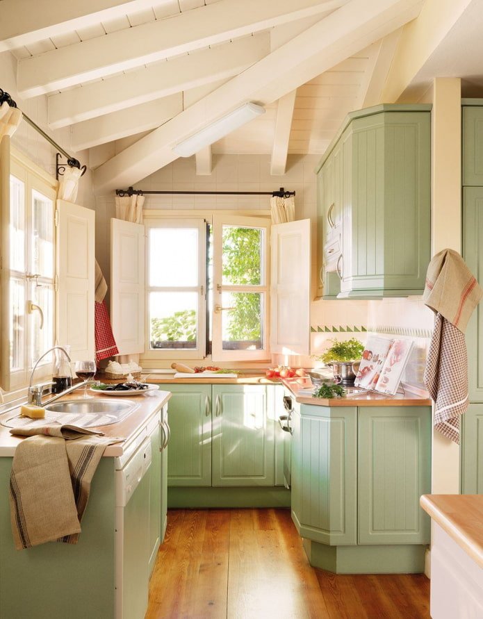 cuisine de campagne de style provençal