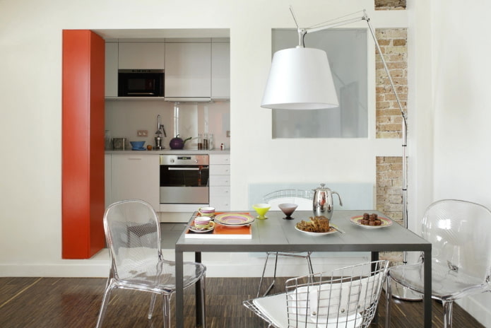 Cuisine dans une niche à l'intérieur