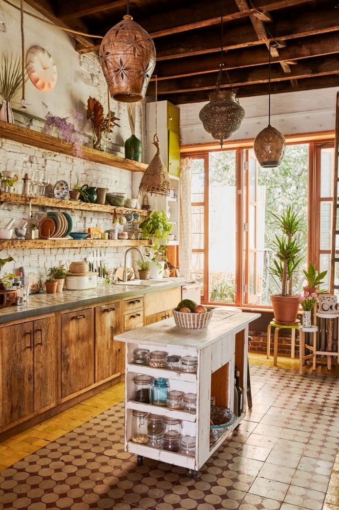 cuisine de style rustique