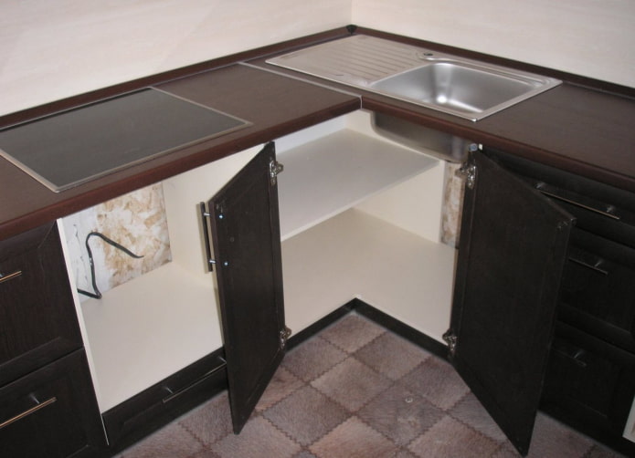 Meuble de cuisine d'angle