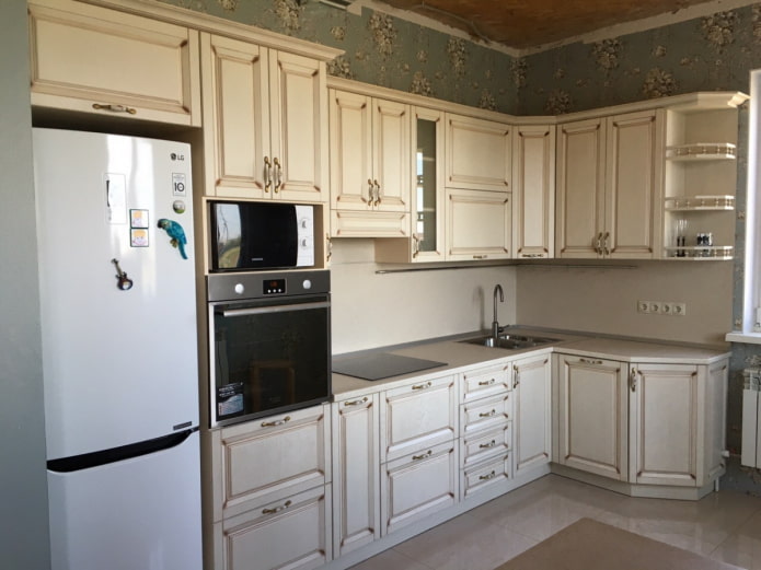 cuisine beige de style classique