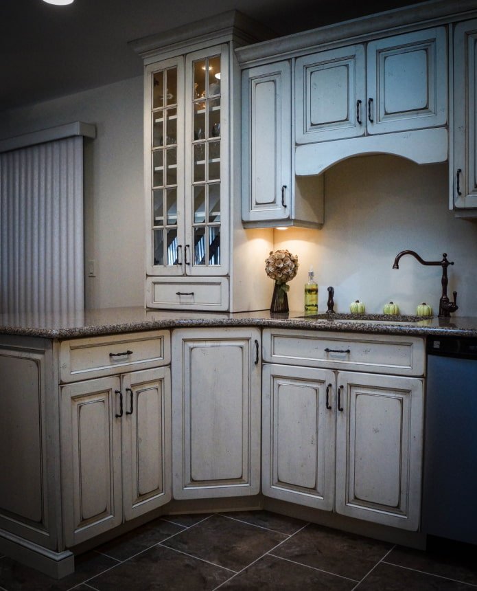 Cuisine d'angle lumineuse