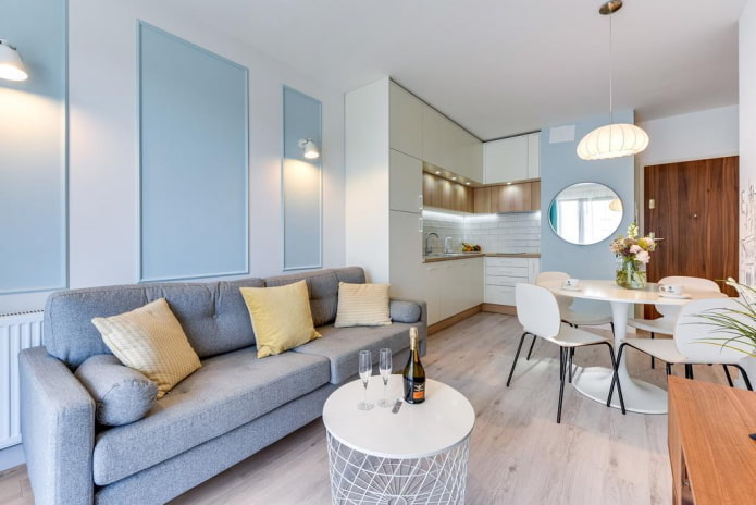 Ensemble de cuisine d'angle à l'intérieur