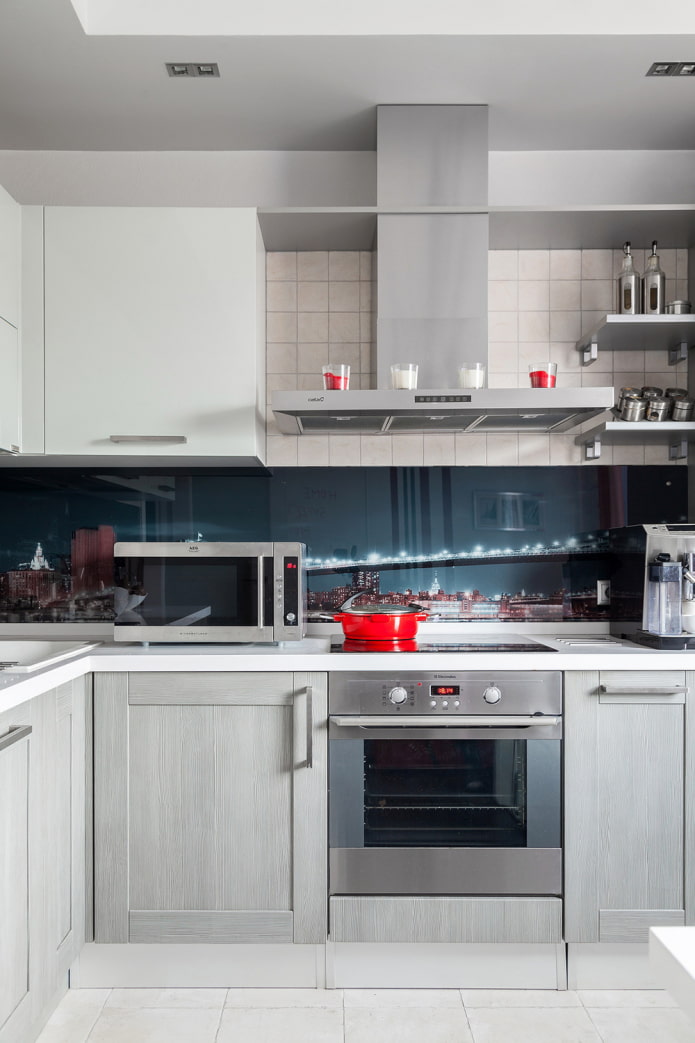 Cuisine gris clair