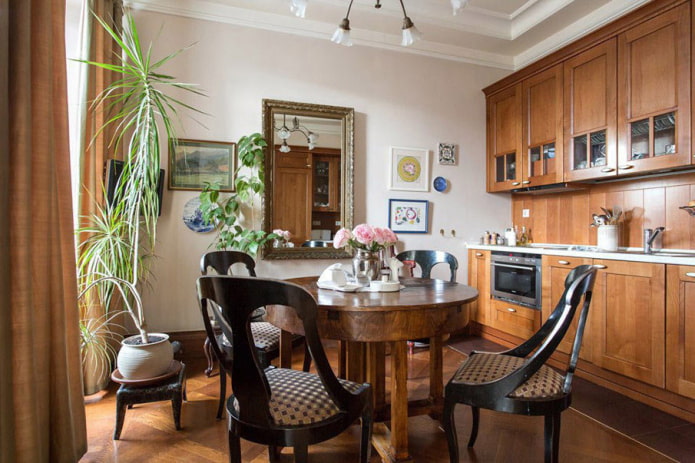 Décoration et éclairage de la cuisine de style anglais