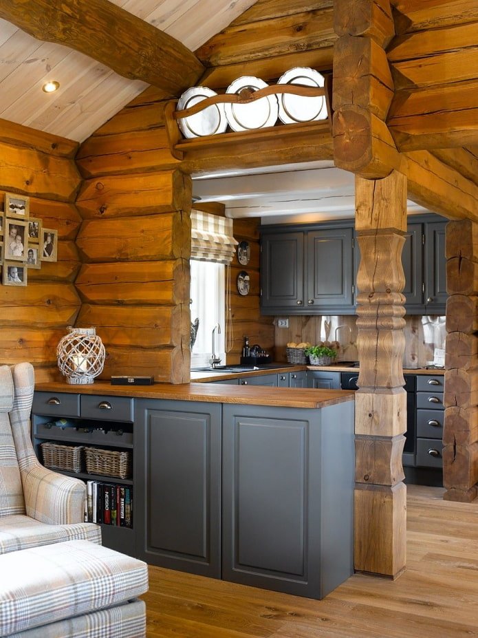 Cuisine dans le salon pièce
