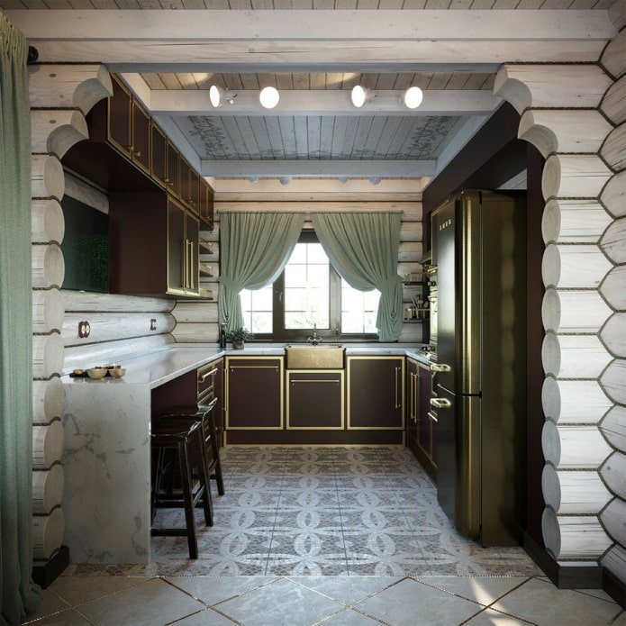 Cuisine sombre en U