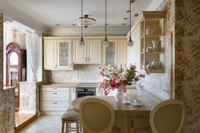 décoration d'une cuisine classique