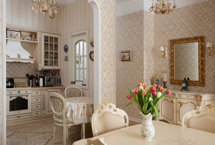 décoration d'une cuisine classique