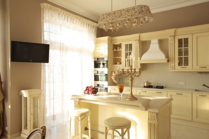 décoration d'une cuisine classique