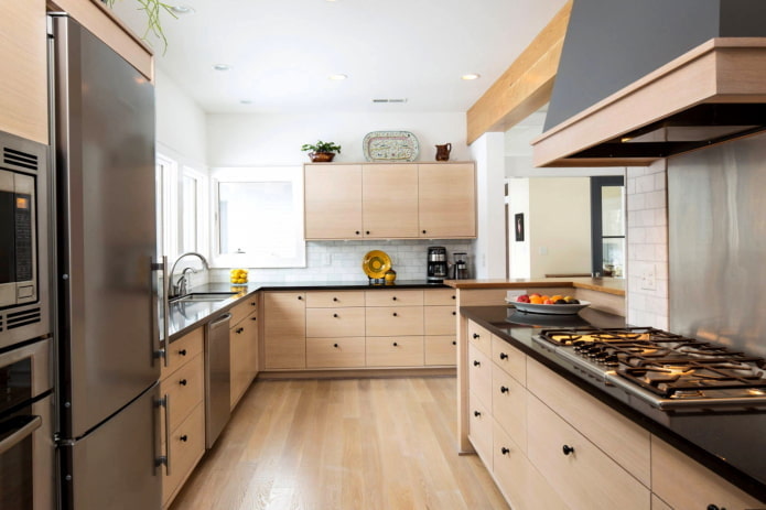 Cuisine aux tons bois