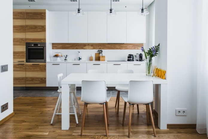 Design blanc et bois