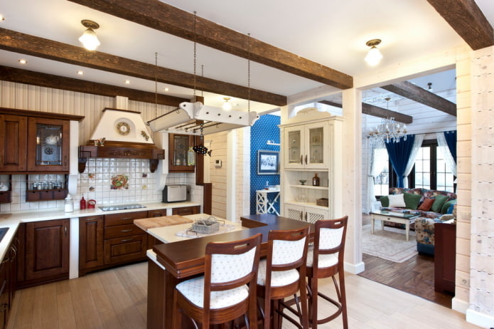 Décoration de cuisine de style rustique