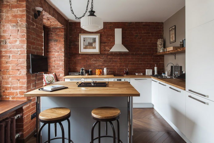 cuisine blanche sans meubles hauts