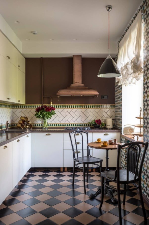 meubles de cuisine de style rétro