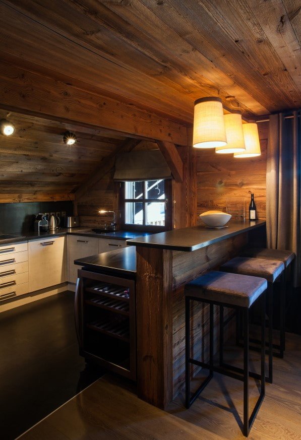 Façades en bois clair