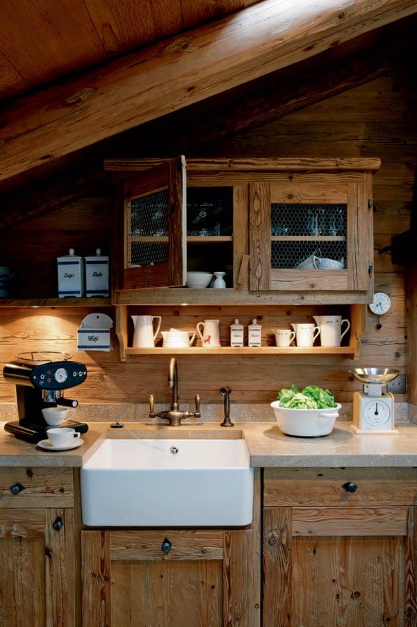 Décoration de cuisine style chalet