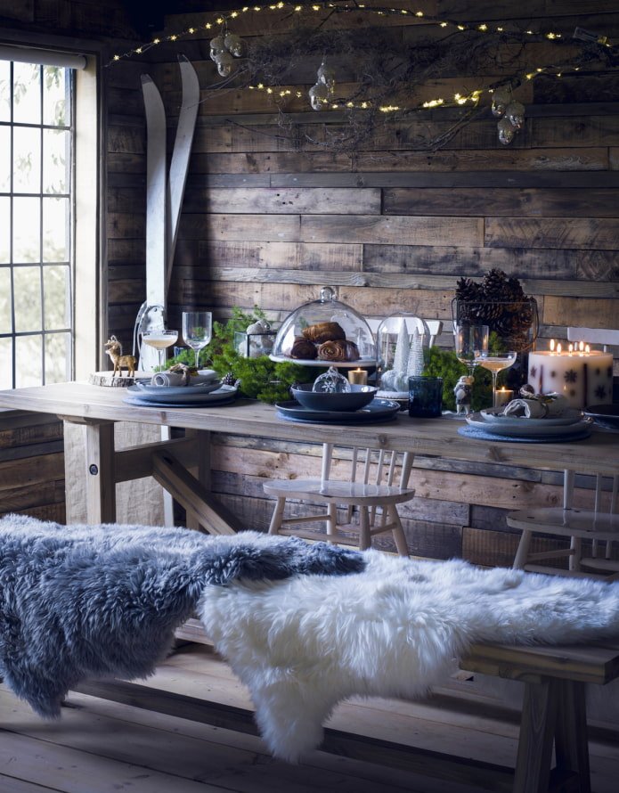 salle à manger de style rustique