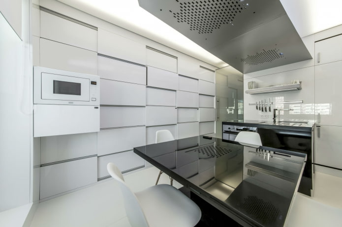 Cuisine lumineuse de style moderne