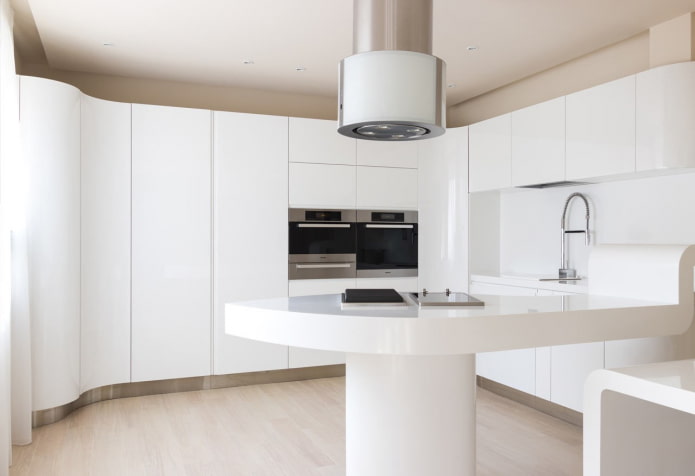 Cuisine lumineuse de style moderne
