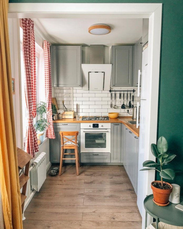 cuisine grise de style scandinave